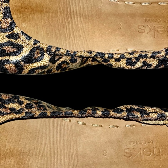 Tieks Leopard Print Leather Ballet Flats. Size 8. - Picture 6 of 9